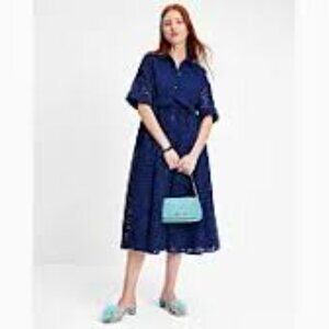 Kate Spade Embroidered Cutwork Montauk Dress Size 12